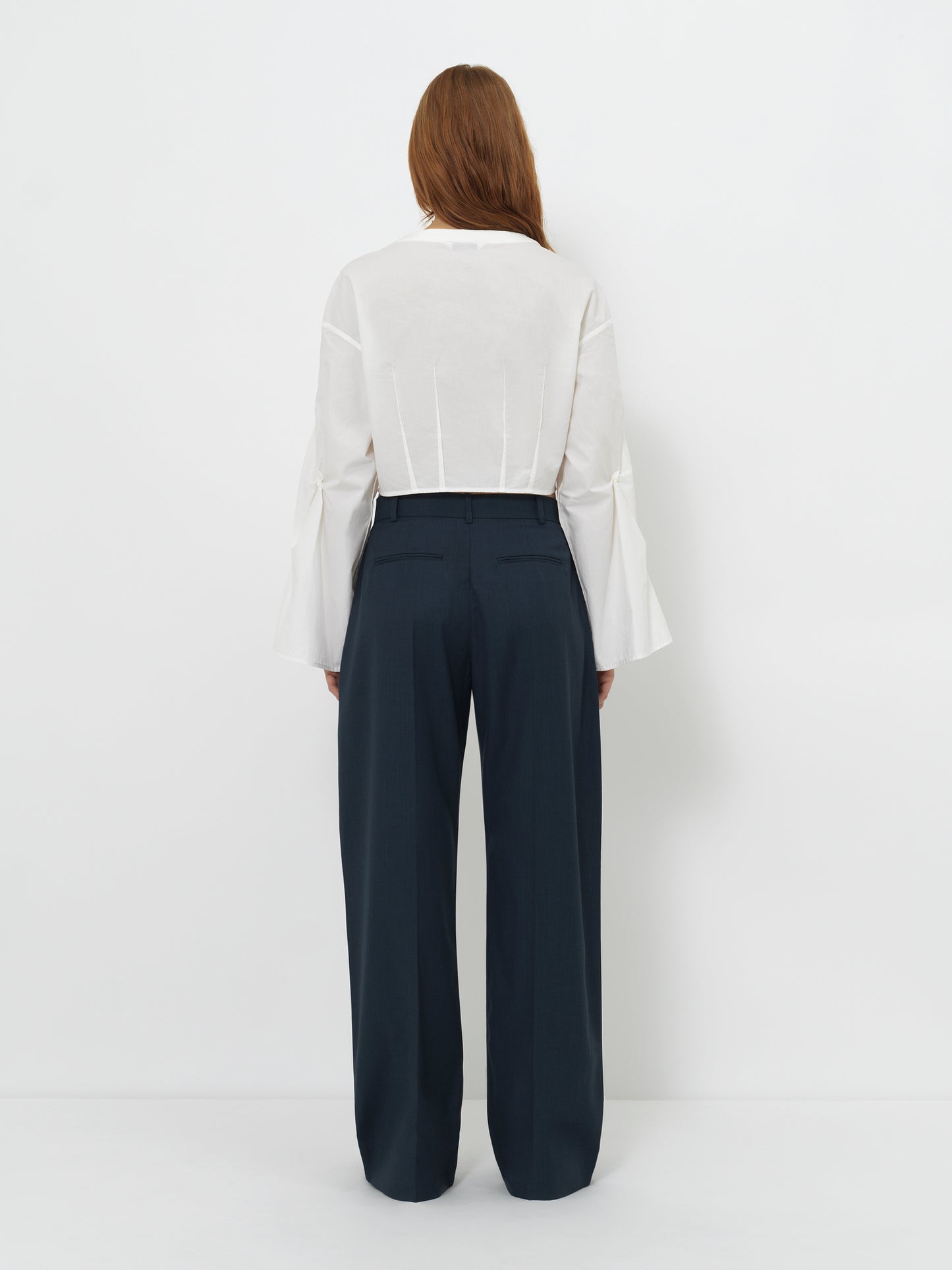 TAILORED WIDE-LEG TROUSERS