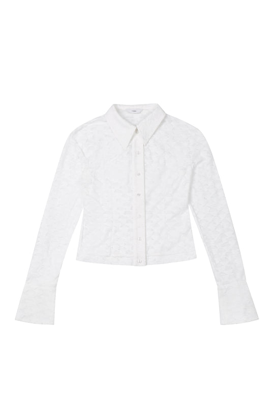 JACQUARD FRINGE SHIRT