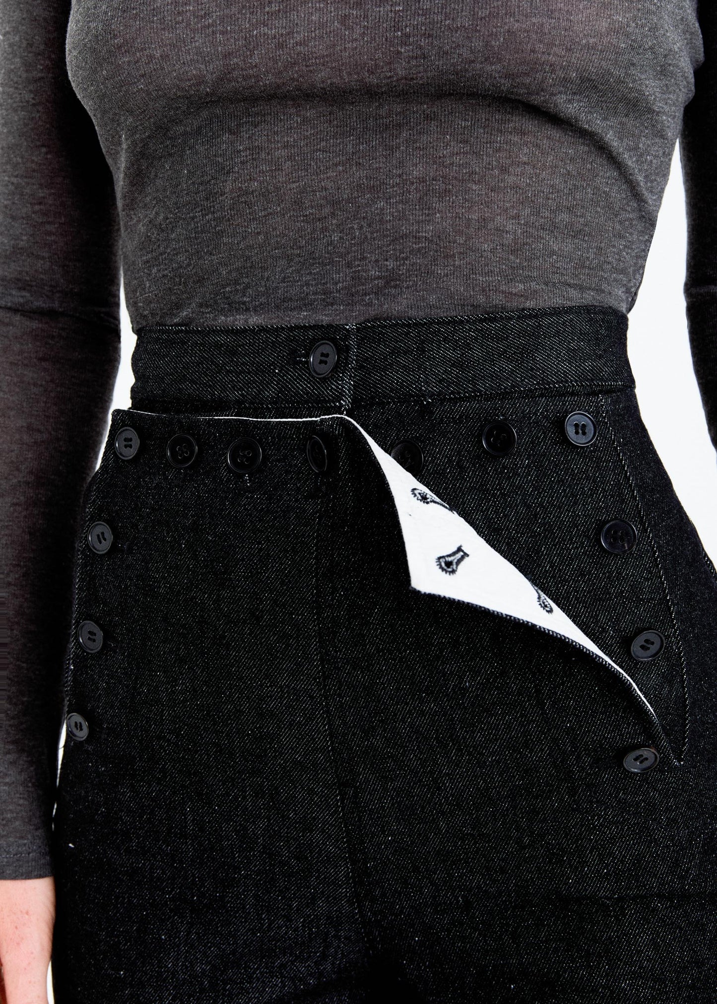 STONEWASHED SAILOR TROUSERS