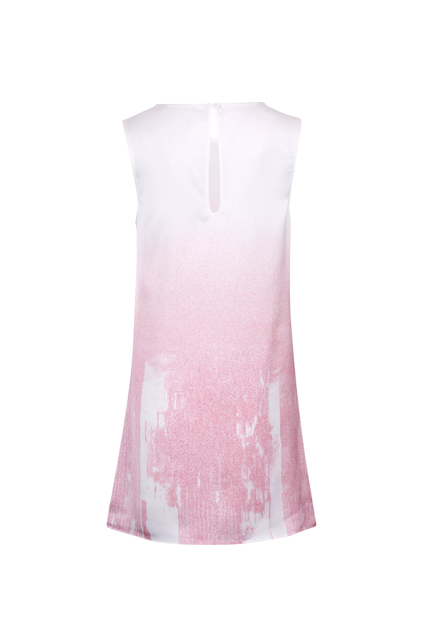 PINK WATERSCAPE DRAPED MINI DRESS