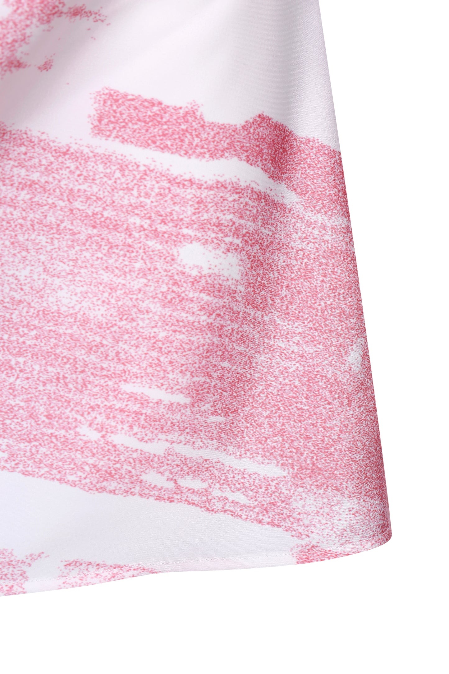 PINK WATERSCAPE DRAPED MINI DRESS