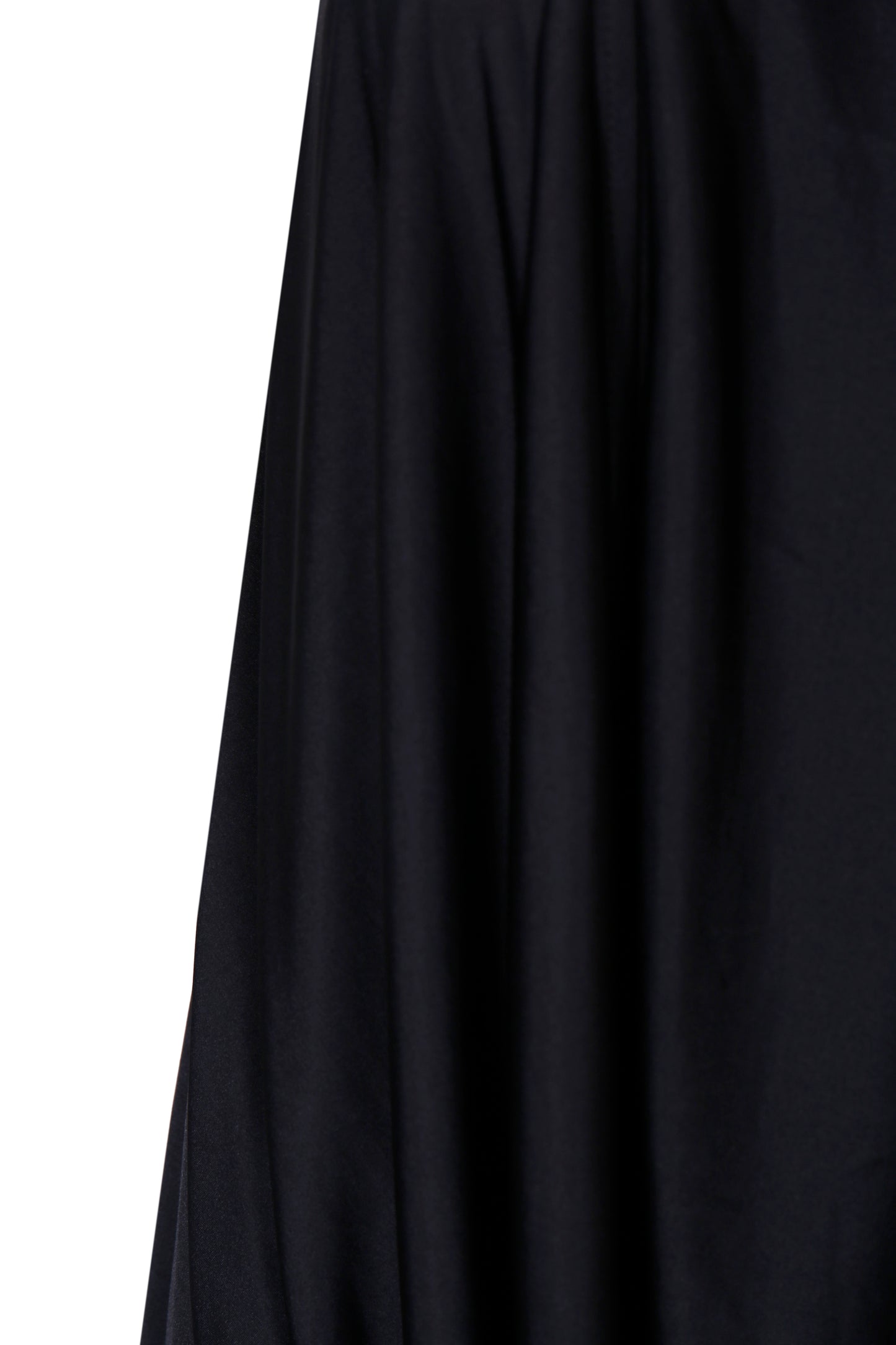 BLACK STRETCH JERSEY DRAPED TUBE DRESS