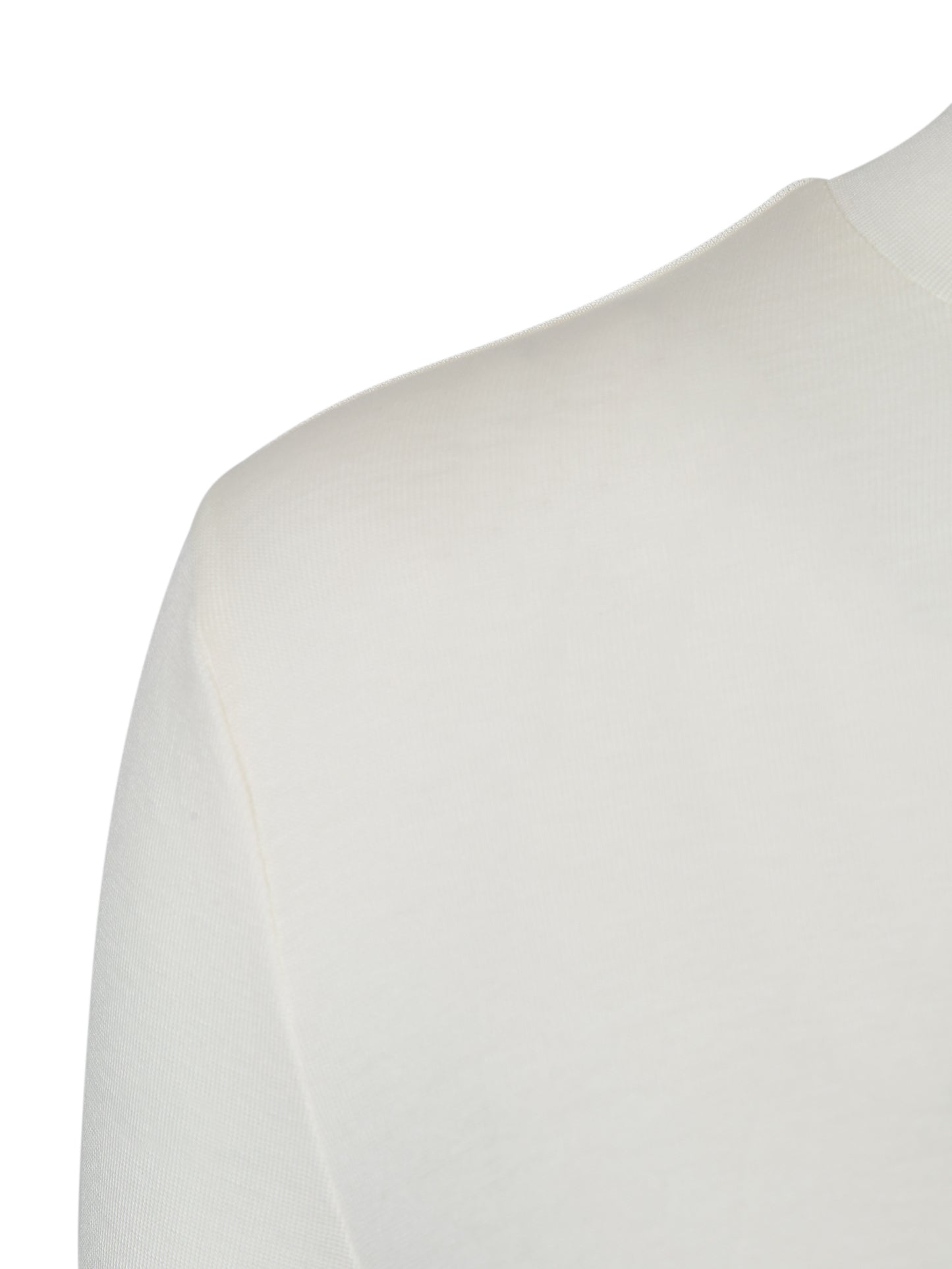 WHITE DRAPED JERSEY CROP TOP