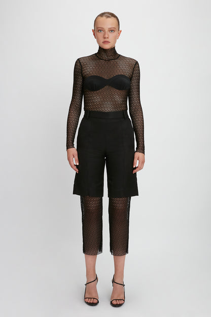 LONG-SLEEVED TURTLENECK TOP