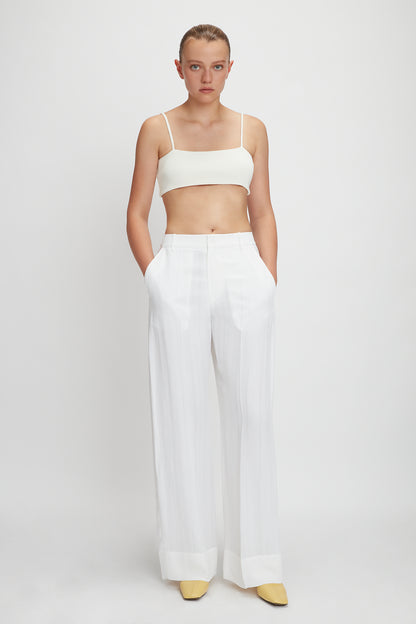 STRAIGHT LEG DROP TROUSERS