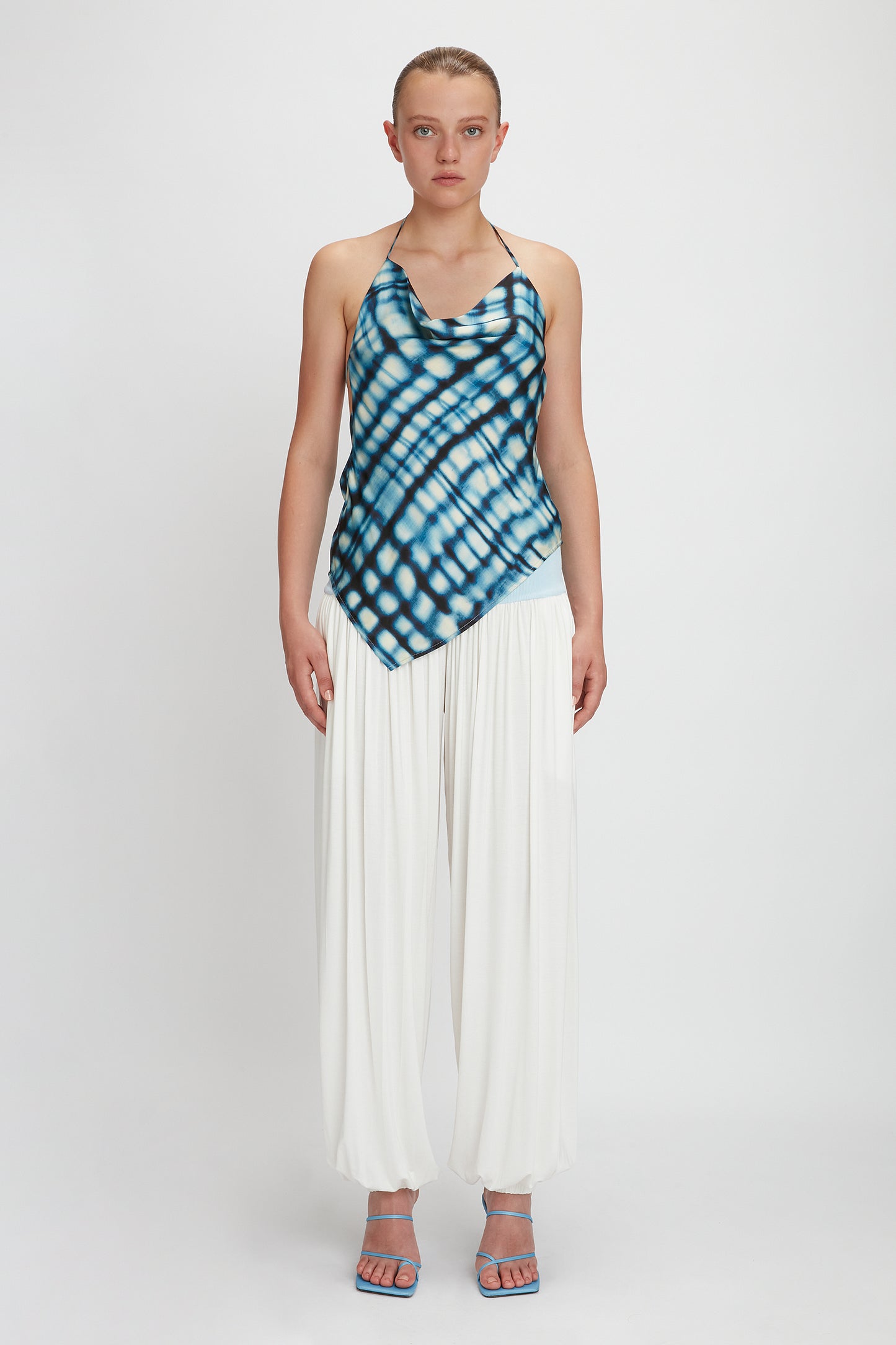 BIAS CUT PRINTED TOP