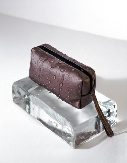 COATED COTTON MAKE UP BAG - SIZE MEDIUM