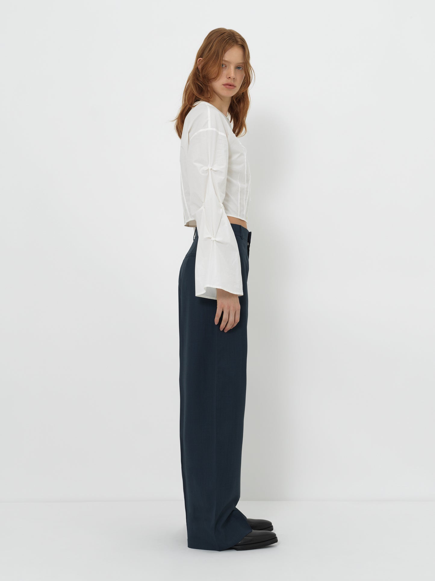 TAILORED WIDE-LEG TROUSERS