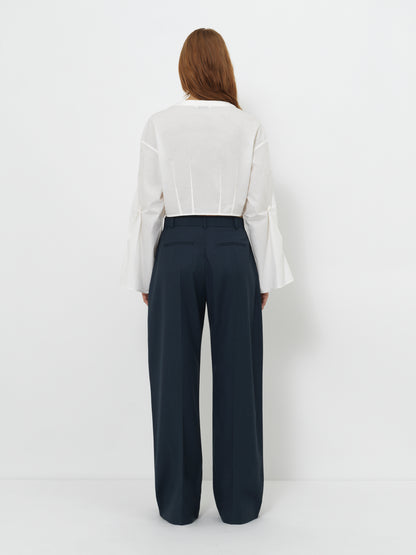TAILORED WIDE-LEG TROUSERS