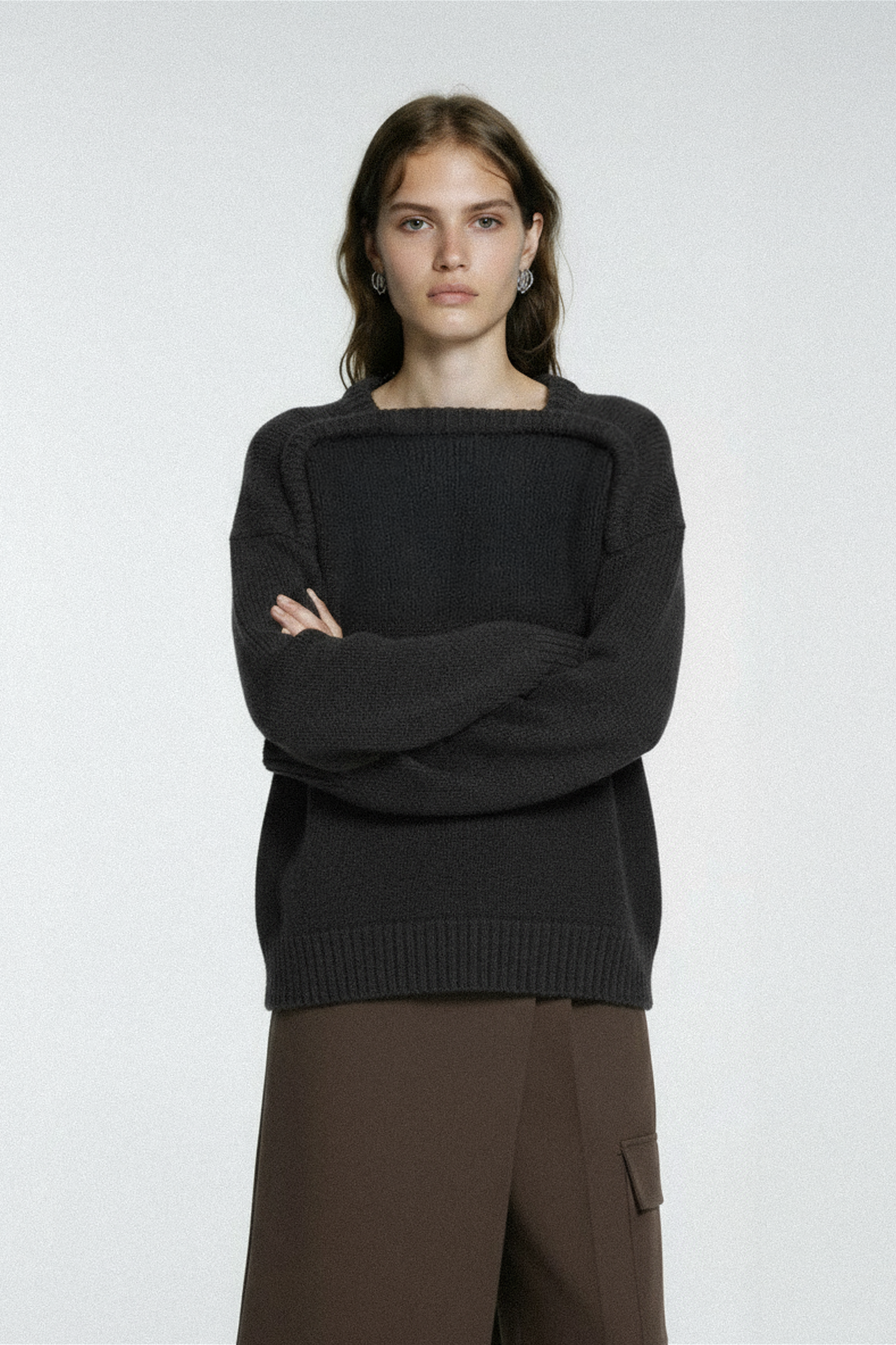WOOL-CASHMERE KNIT SWEATER