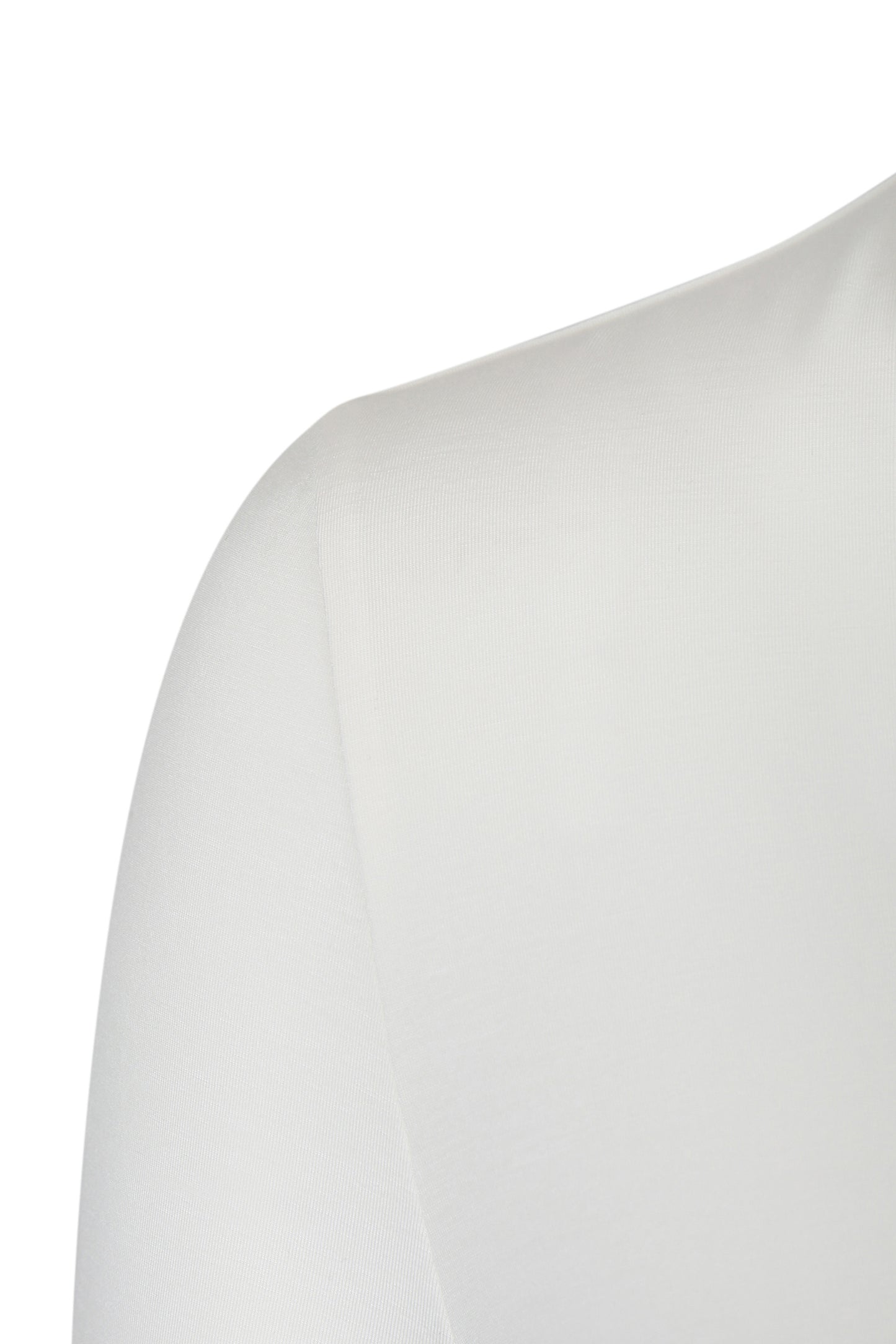 White sleeveless top on a white background