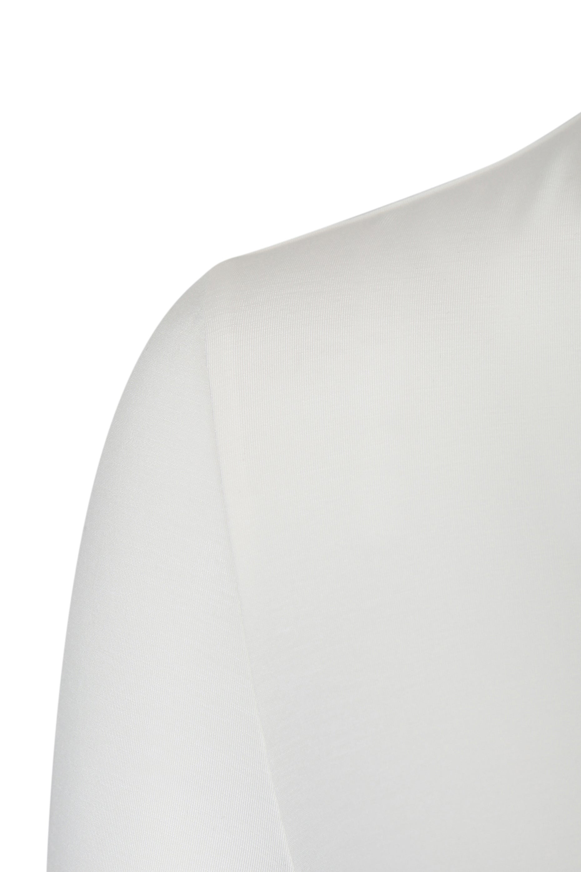 White sleeveless top on a white background