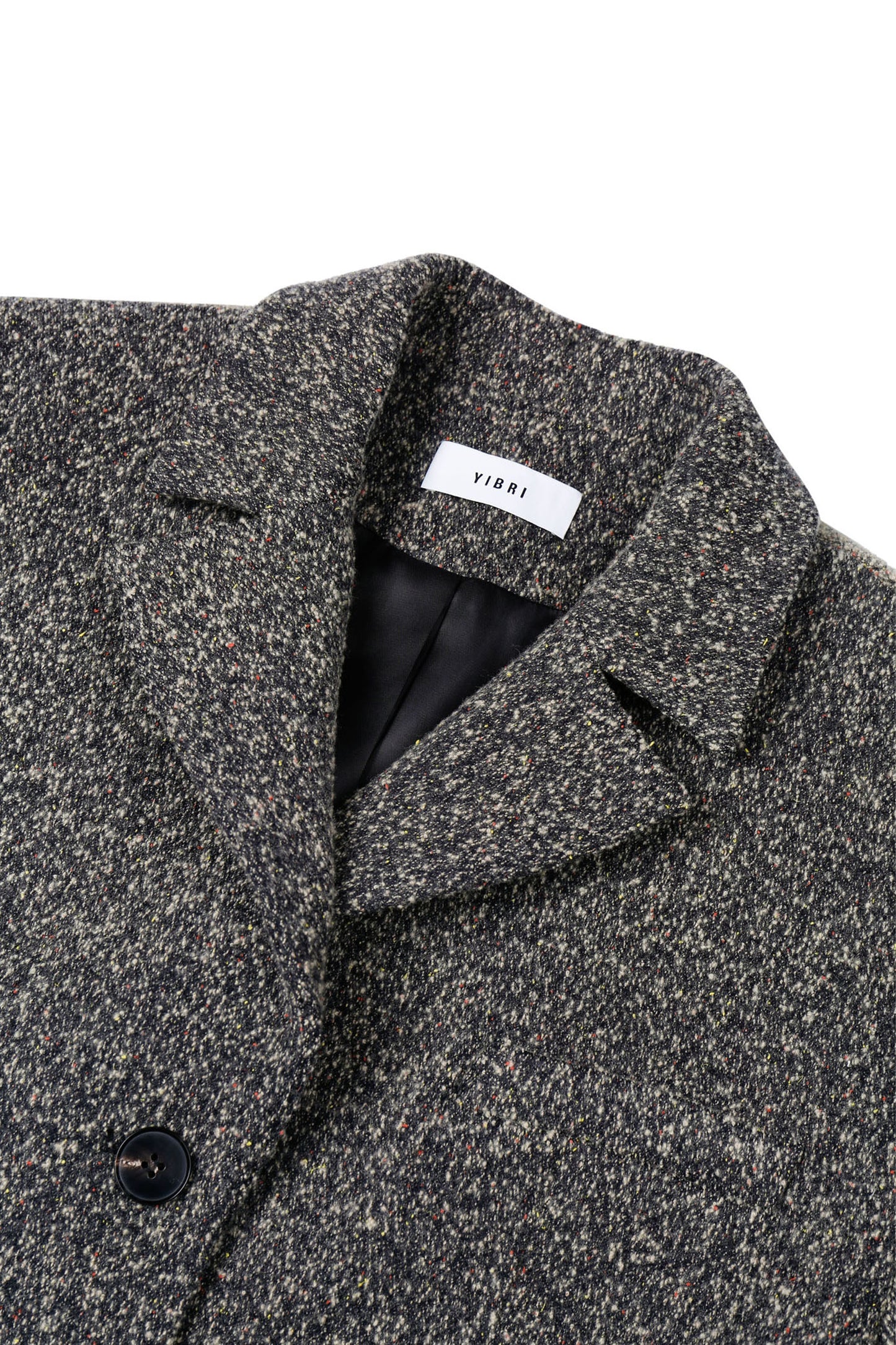 DOUBLE FACE WOOL-BLEND TEXTURED LONG COAT