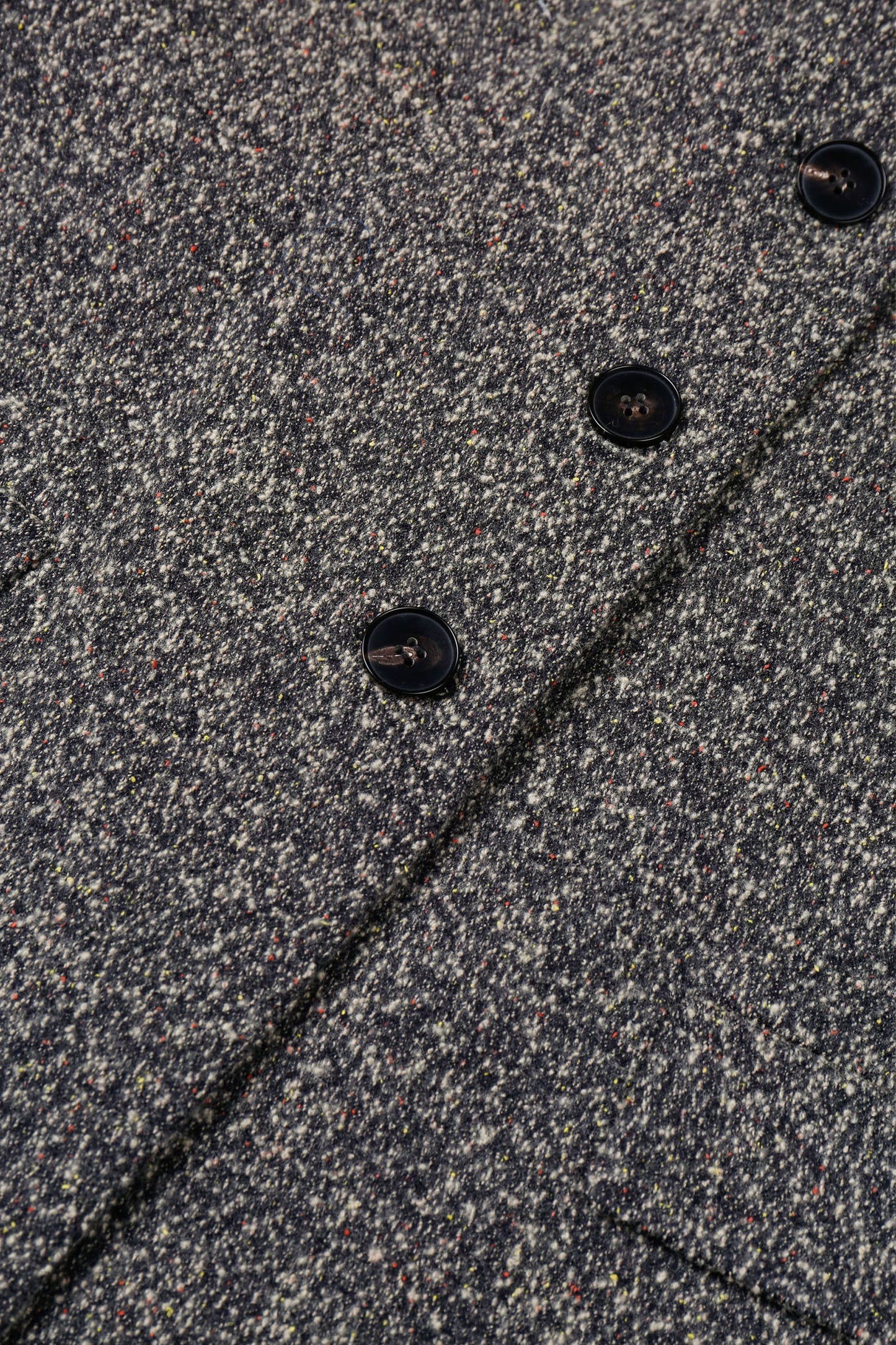 DOUBLE FACE WOOL-BLEND TEXTURED LONG COAT