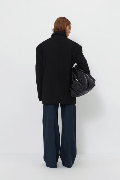 OVERSIZED DOUBLE-BREASTED PUFFER JACKET