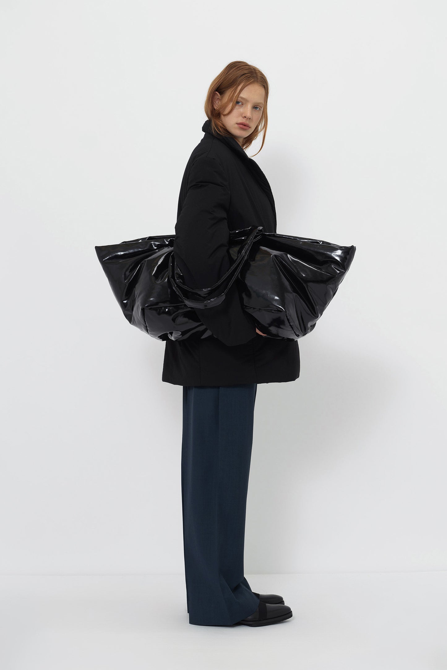 OVERSIZED DOUBLE-BREASTED PUFFER JACKET