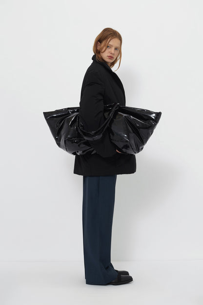 OVERSIZED DOUBLE-BREASTED PUFFER JACKET