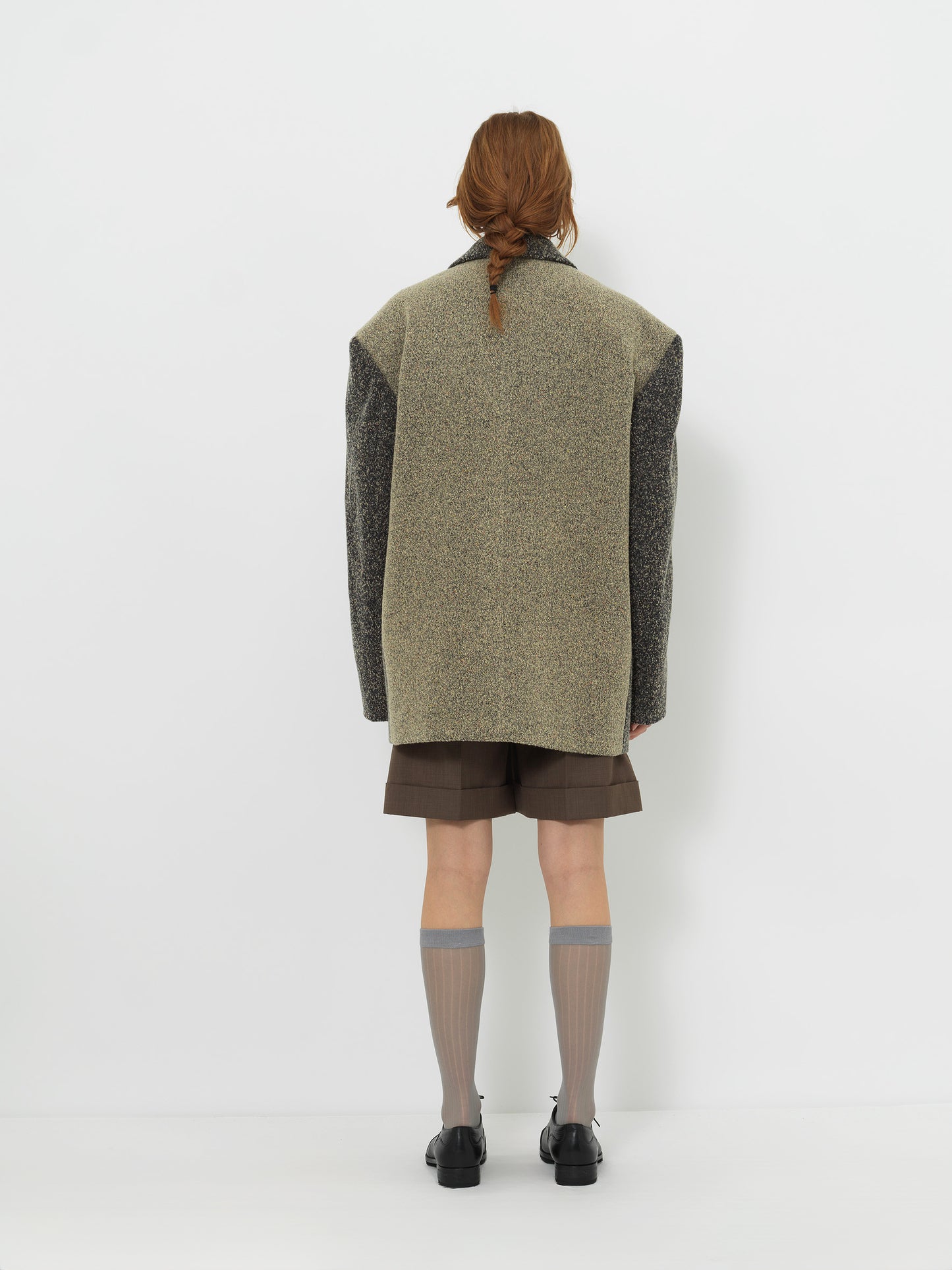 DOUBL FACE DOUBLE BREASTED WOOL COAT