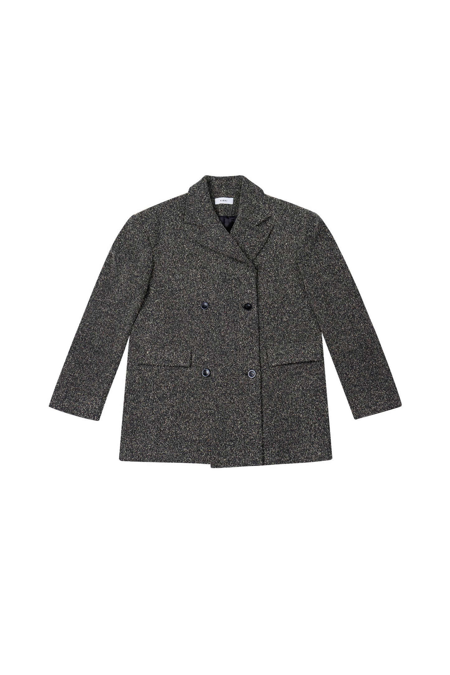 DOUBL FACE DOUBLE BREASTED WOOL COAT