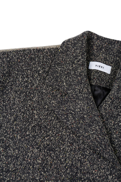 DOUBL FACE DOUBLE BREASTED WOOL COAT