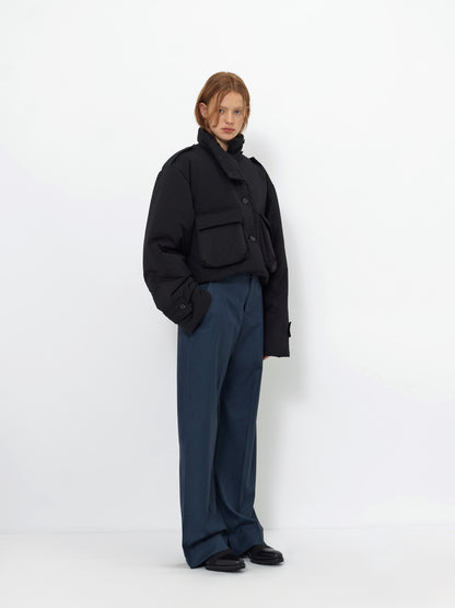 CROPPED PUFFER JACKET WITH 3M THINSULATE INSULATION