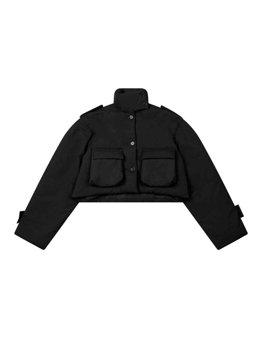 CROPPED PUFFER JACKET WITH 3M THINSULATE INSULATION