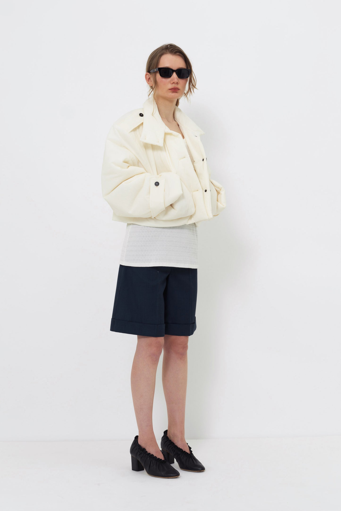 CROPPED PUFFER JACKET WITH 3M THINSULATE INSULATION
