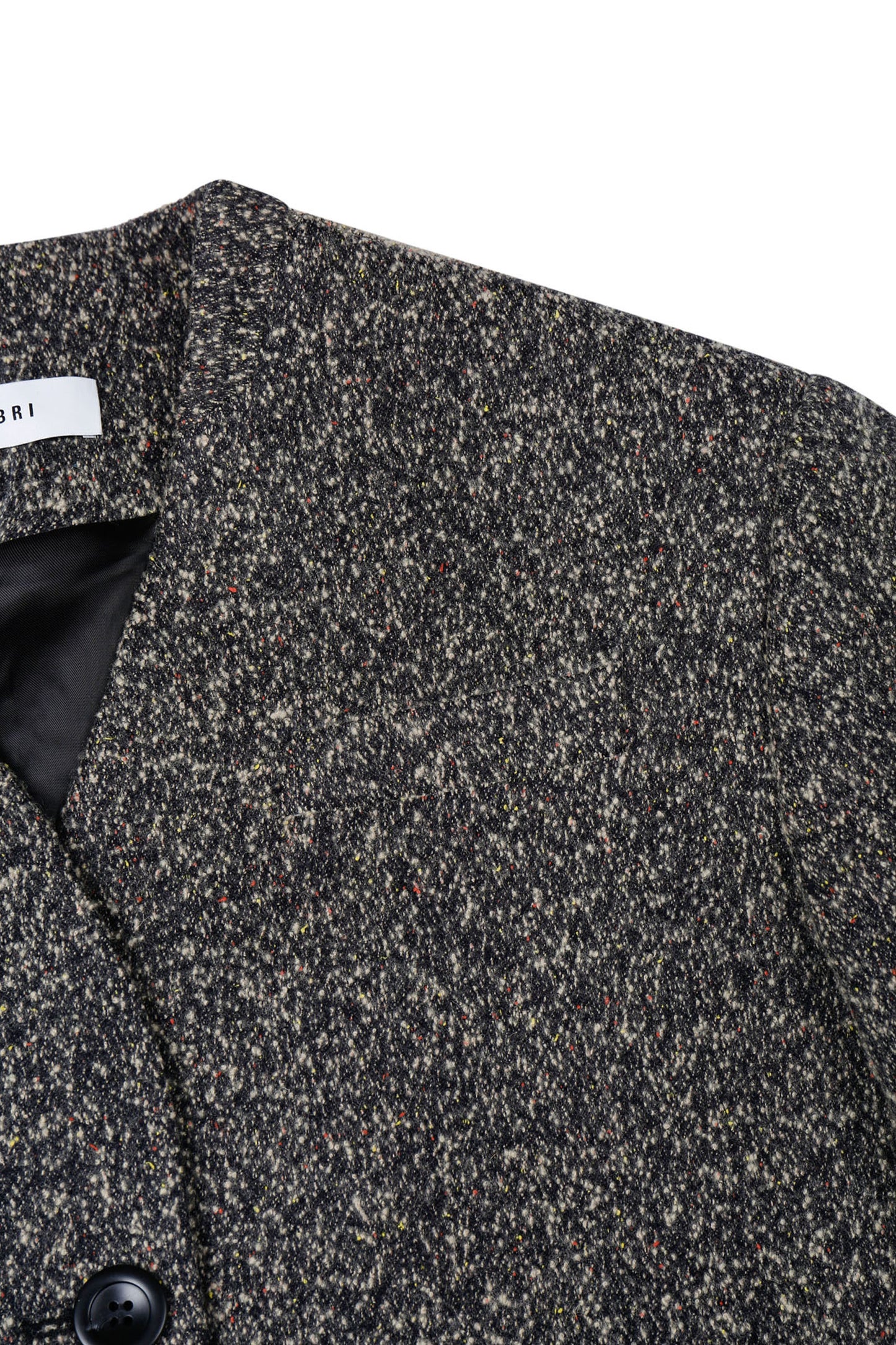 WOOL-BLEND CROPPED TEXTURED JACKET