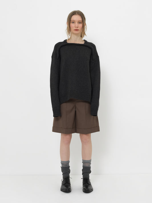 WOOL-CASHMERE KNIT SWEATER