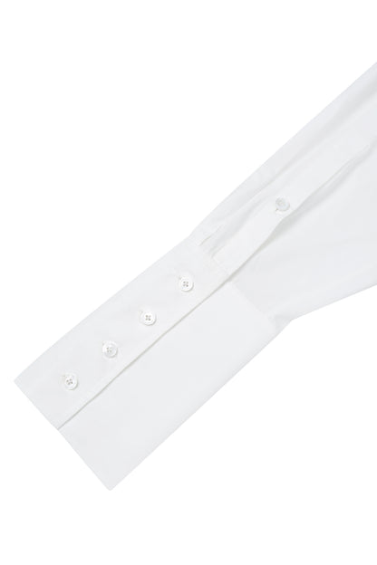 RUCHED COLLAR SHORT SHIRT