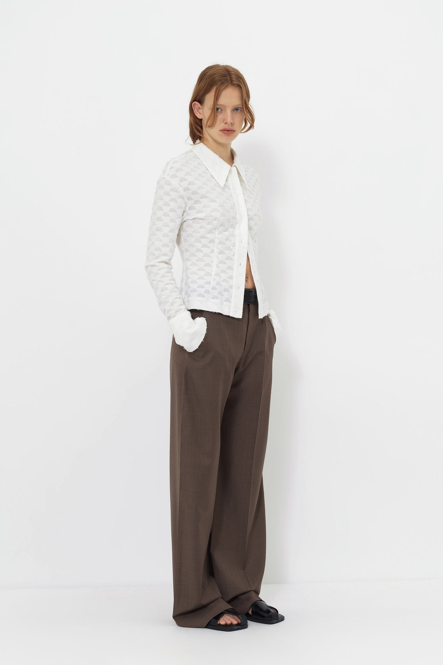 TAILORED WIDE-LEG TROUSERS