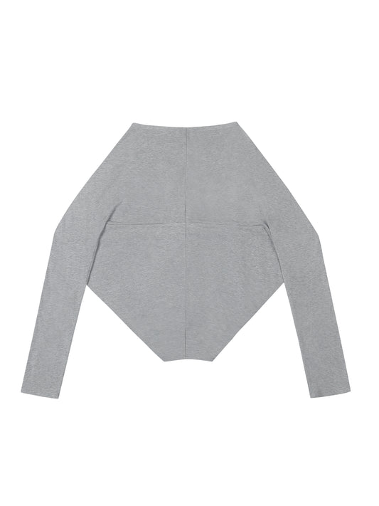 REVERSIBLE CROPPED CARDIGAN
