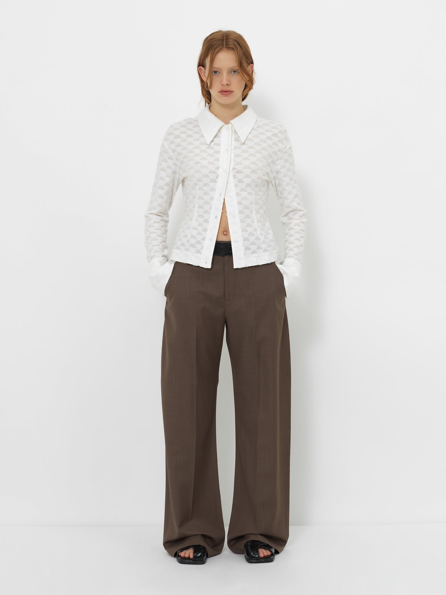 TAILORED WIDE-LEG TROUSERS