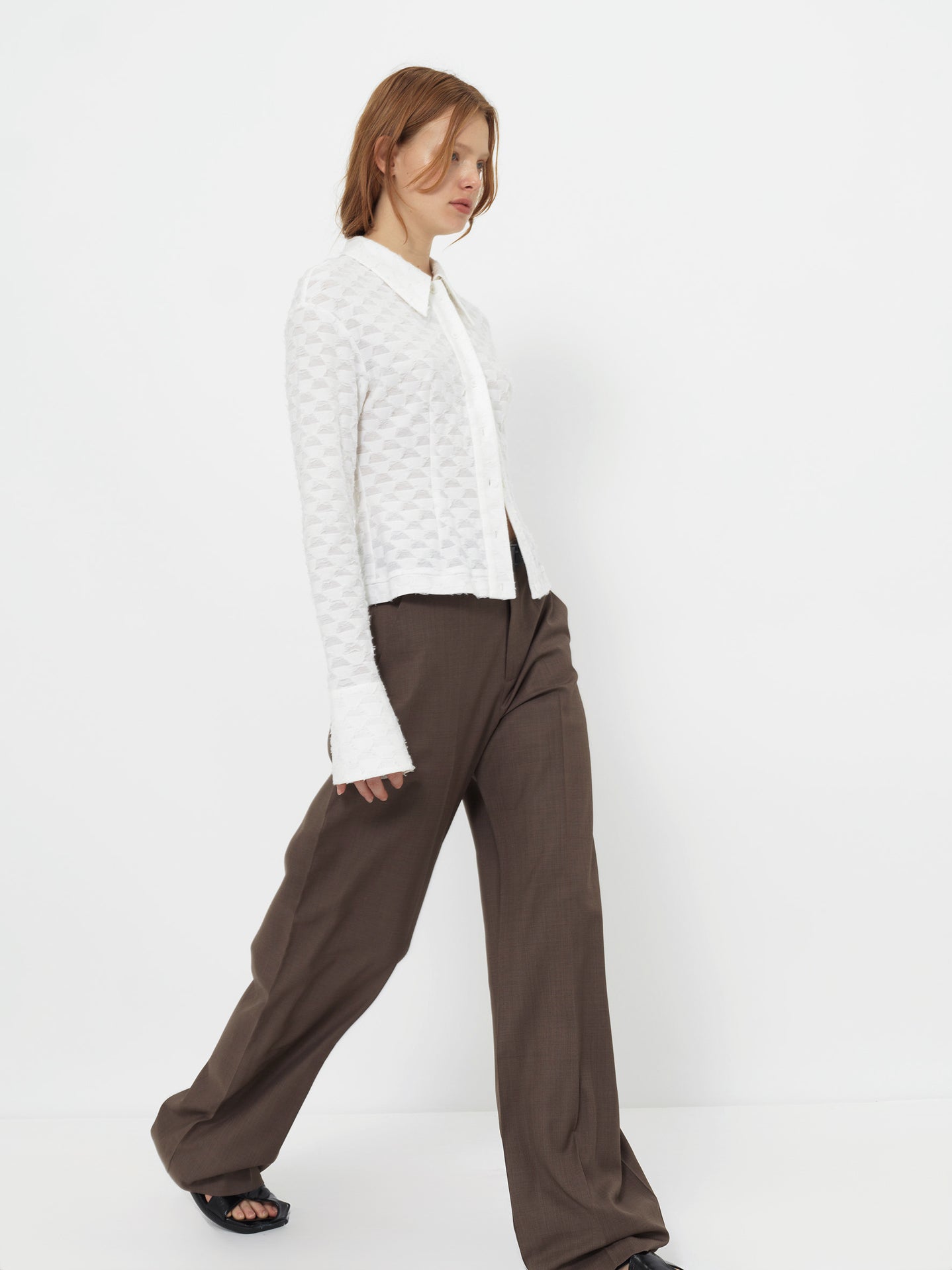 TAILORED WIDE-LEG TROUSERS