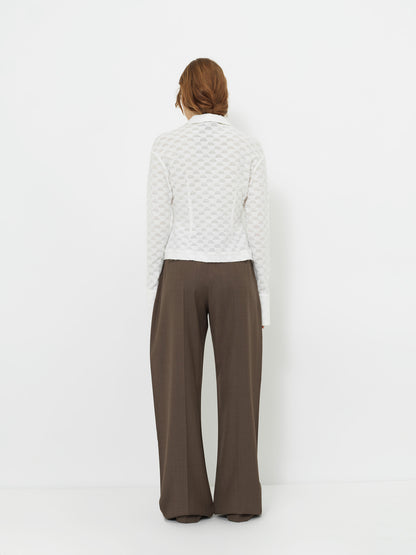 TAILORED WIDE-LEG TROUSERS