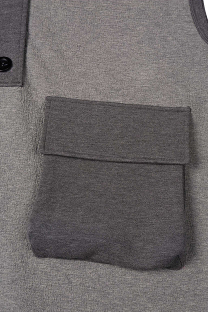 HEAVYWEIGHT HOODED VEST WITH UTILITY POCKETS