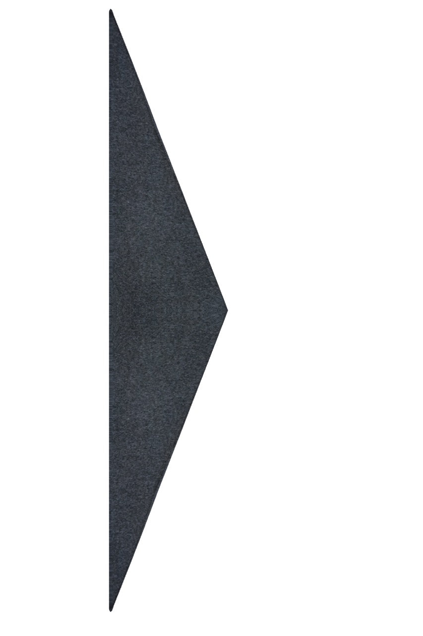 TWO-TONE REVERSIBLE WOOL  TRIANGULAR SCARF