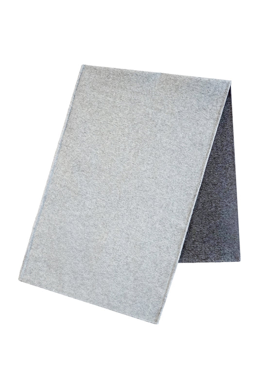 TWO-TONE REVERSIBLE WOOL RECTANGLE SCARF