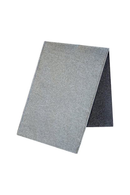 TWO-TONE REVERSIBLE WOOL RECTANGLE SCARF