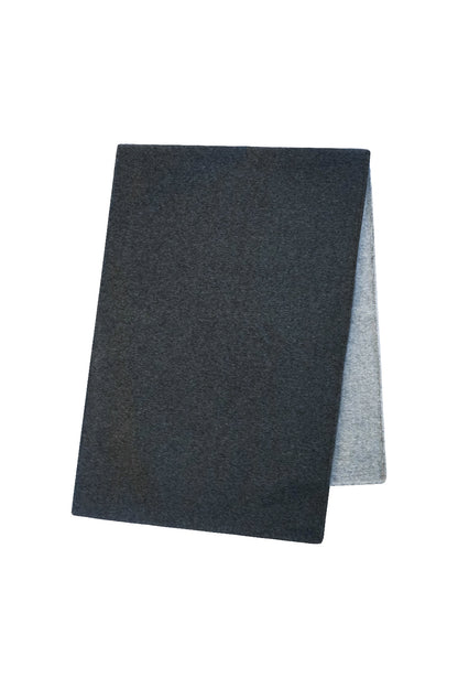 TWO-TONE REVERSIBLE WOOL RECTANGLE SCARF