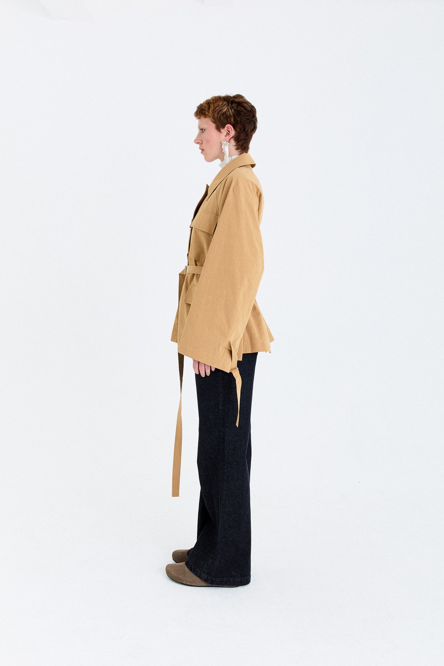 STONEWASHED HEAVYWEIGHT STRAIGHT-LEG JEANS