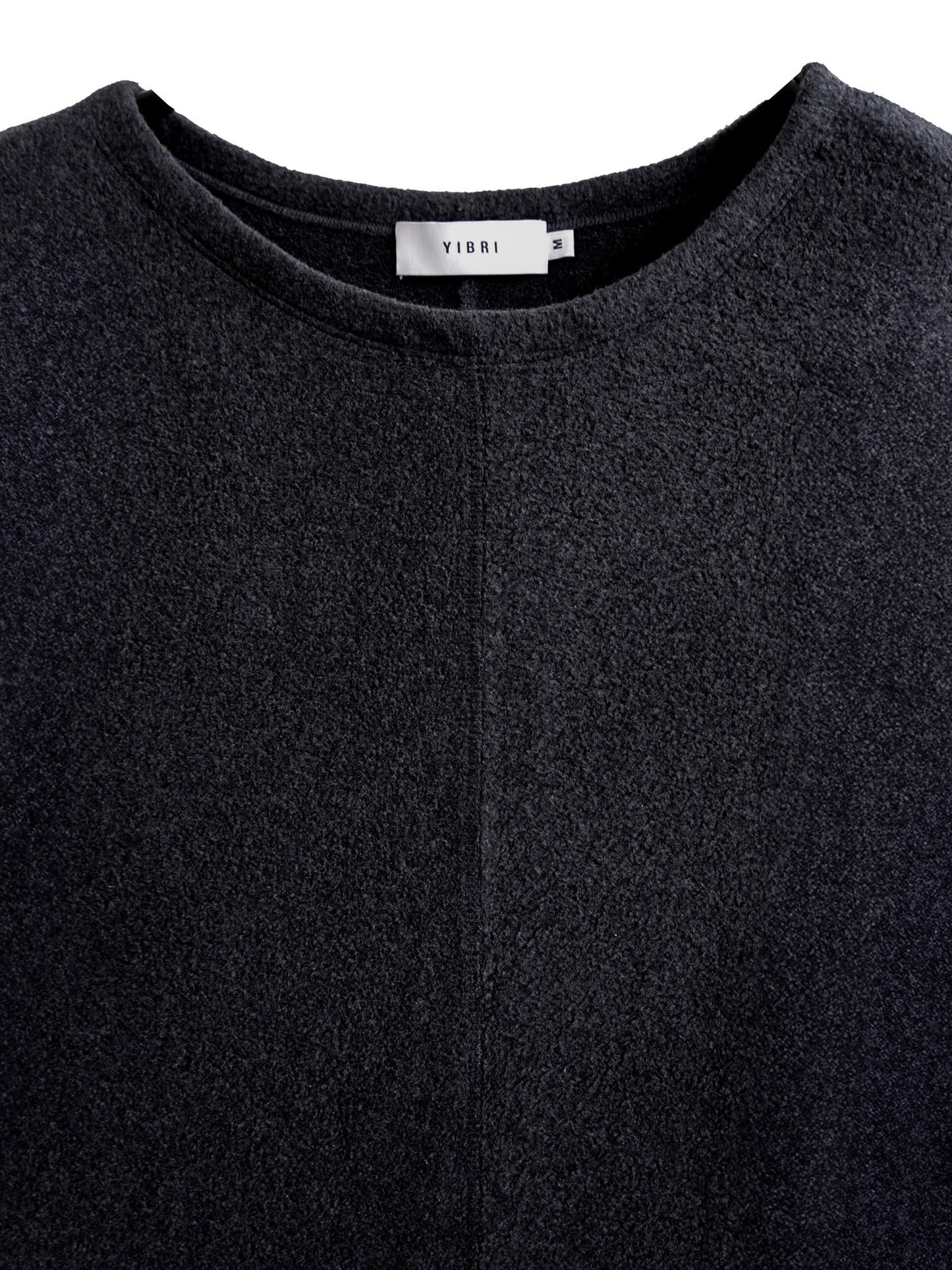 FLEECE OVERSIZE HALF-SLEEVE T-SHIRT