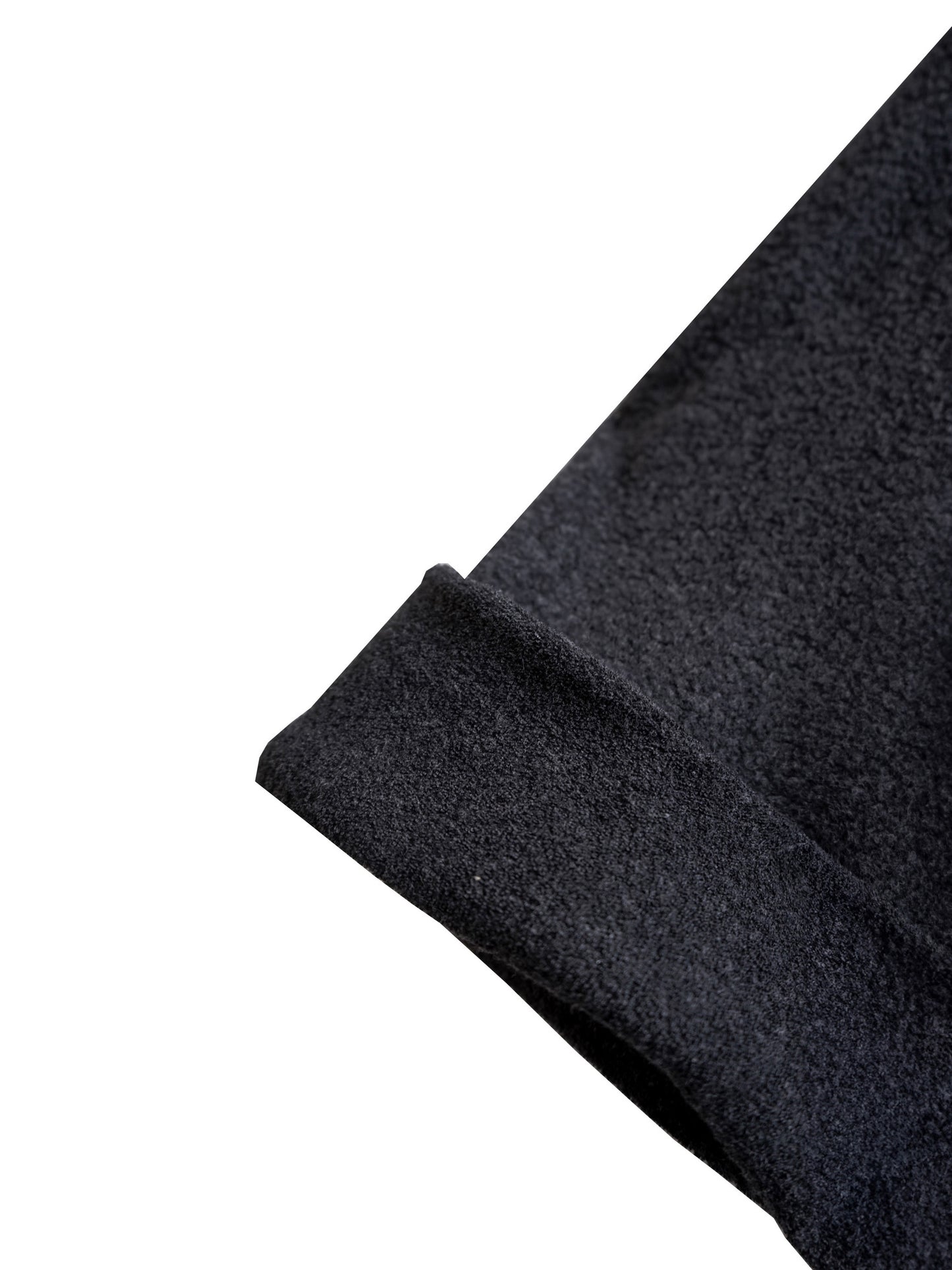 FLEECE OVERSIZE HALF-SLEEVE T-SHIRT