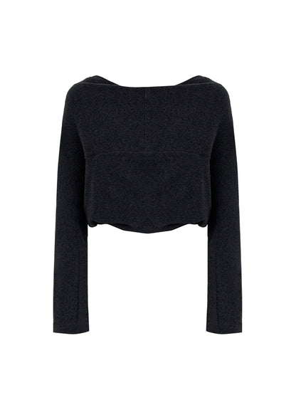 FLEECE REVERSIBLE TWISTED TOP