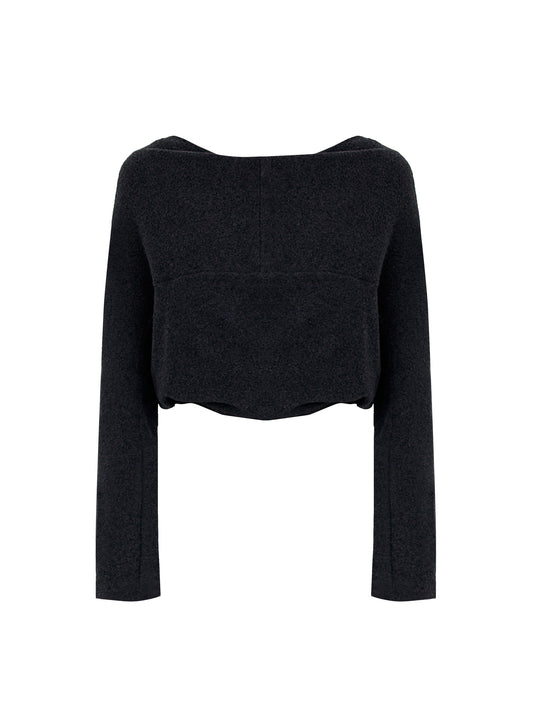 FLEECE REVERSIBLE TWISTED TOP