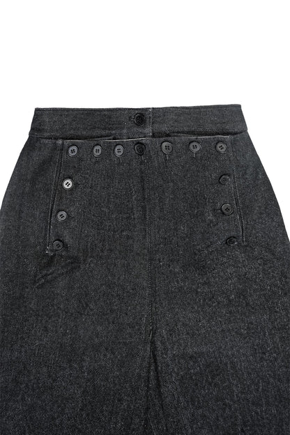 STONEWASHED SAILOR TROUSERS