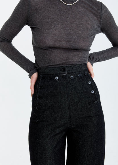 STONEWASHED SAILOR TROUSERS