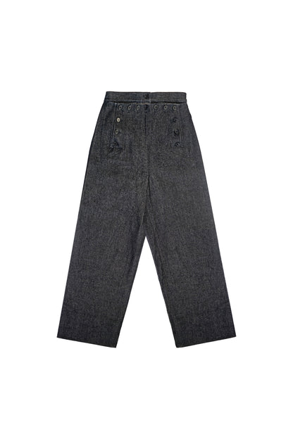 STONEWASHED SAILOR TROUSERS