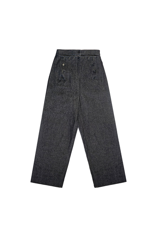 STONEWASHED SAILOR TROUSERS