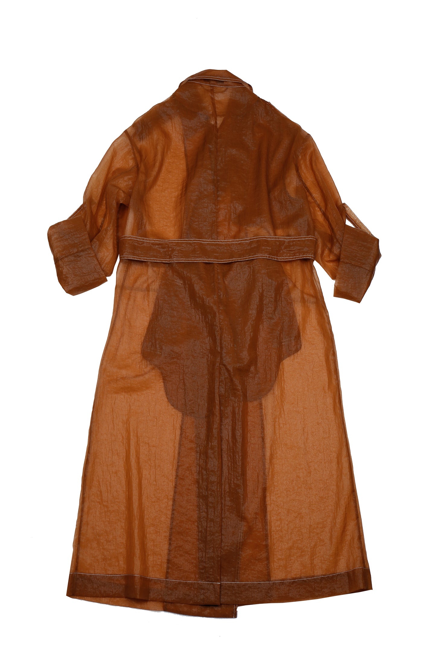 SHEER NYLON TRENCH COAT